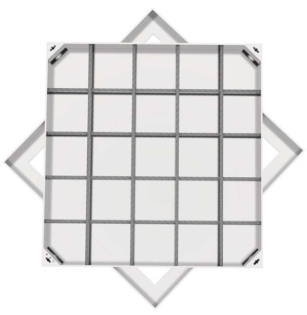 运河不锈钢方井展示